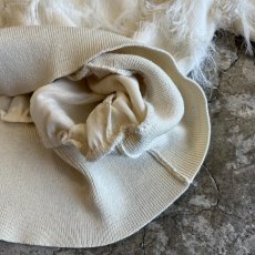 画像5: IVORY COLOR ALL OVER FRINGE DESIGN S/S TOPS / Ladies M (5)