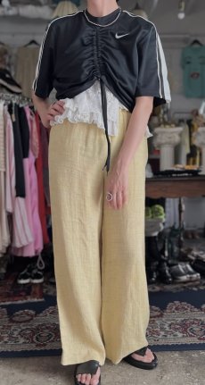 画像13: EGG YELLOW COLOR WIDE DESIGN PANTS / W22~W37(42) / MADE IN ITALY (13)