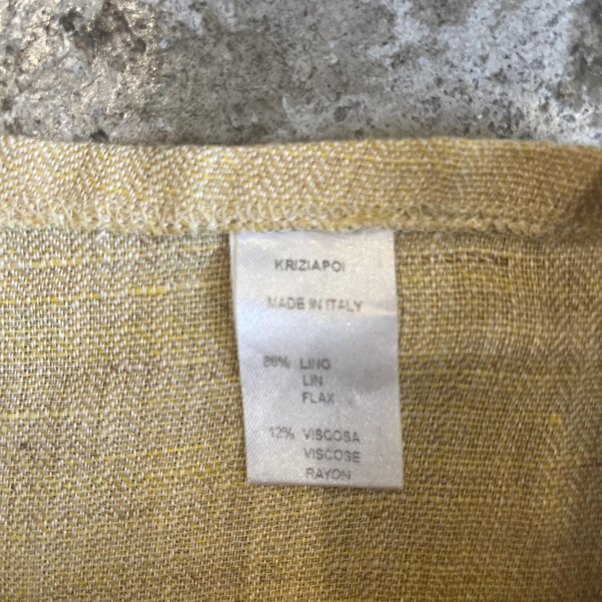 画像11: EGG YELLOW COLOR WIDE DESIGN PANTS / W22~W37(42) / MADE IN ITALY (11)