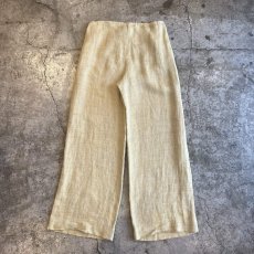 画像2: EGG YELLOW COLOR WIDE DESIGN PANTS / W22~W37(42) / MADE IN ITALY (2)