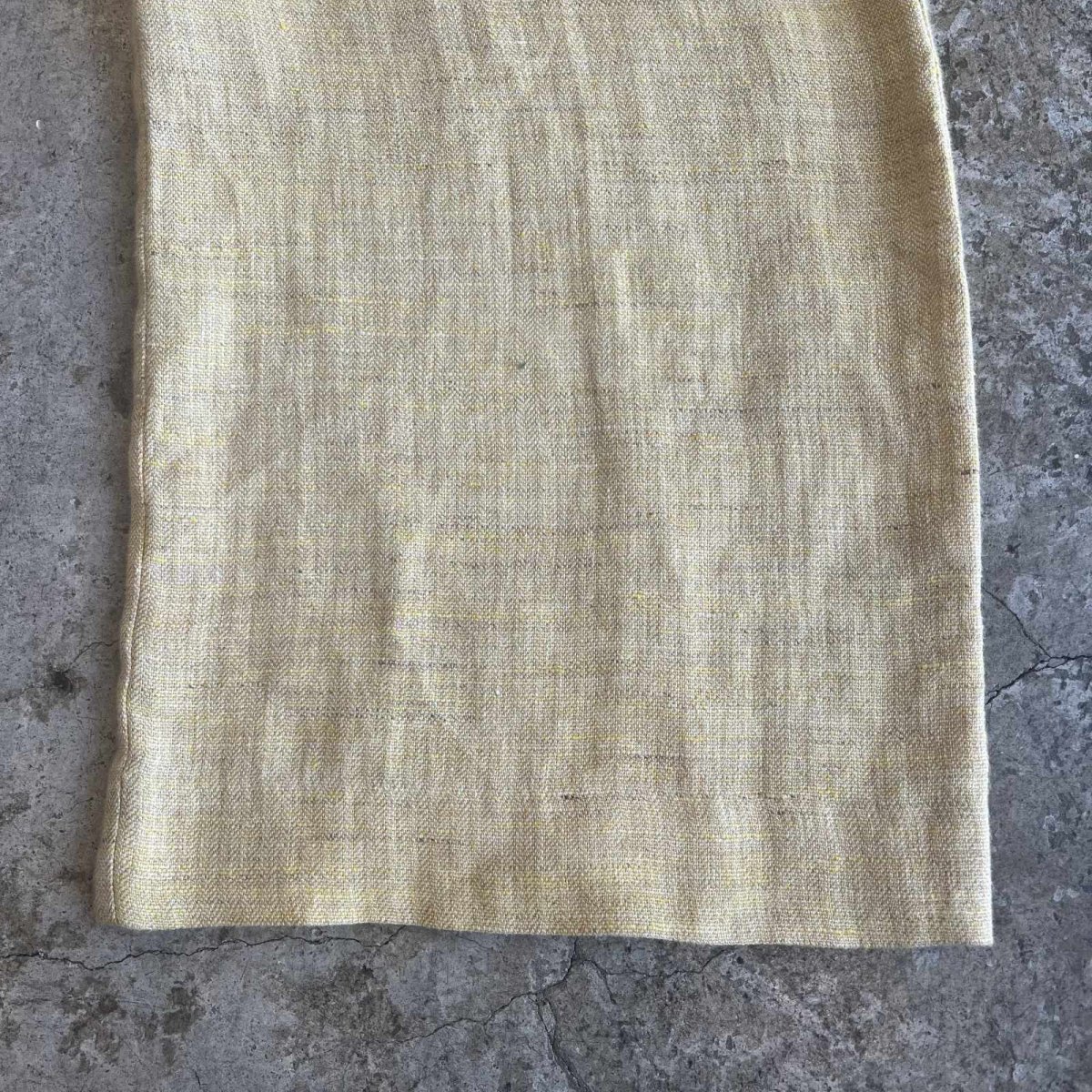 画像5: EGG YELLOW COLOR WIDE DESIGN PANTS / W22~W37(42) / MADE IN ITALY (5)