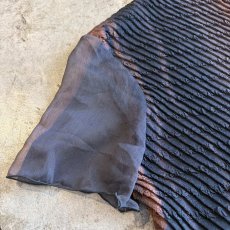 画像4: ARTISTIC ALL OVER PATTERN SHEER SLEEVE S/S TOPS / Ladies M (4)