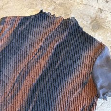 画像10: ARTISTIC ALL OVER PATTERN SHEER SLEEVE S/S TOPS / Ladies M (10)