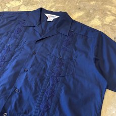 画像4: "DIVE" BACK EMBROIDERY S/S CUBA SHIRT / Mens XL (4)