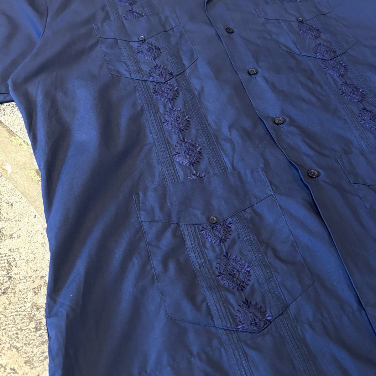 画像5: "DIVE" BACK EMBROIDERY S/S CUBA SHIRT / Mens XL (5)