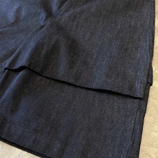 画像6: WIDE SILHOUETTE BLACK DENIM PAINTER SHORTS / W33 (6)