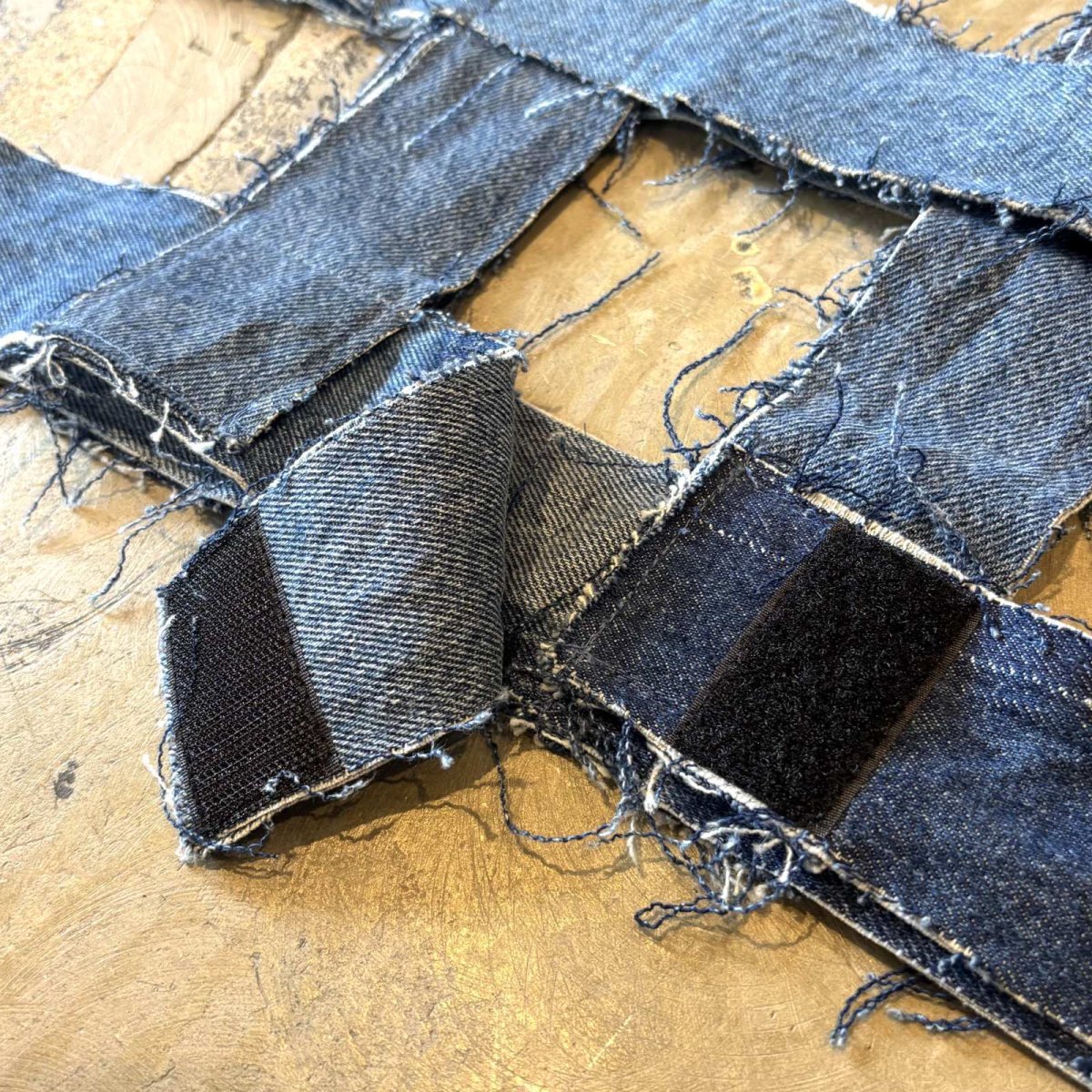 画像10: 【Wiz&Witch】"WEIRD" BONDAGE DENIM VEST / BLUE / OS (10)