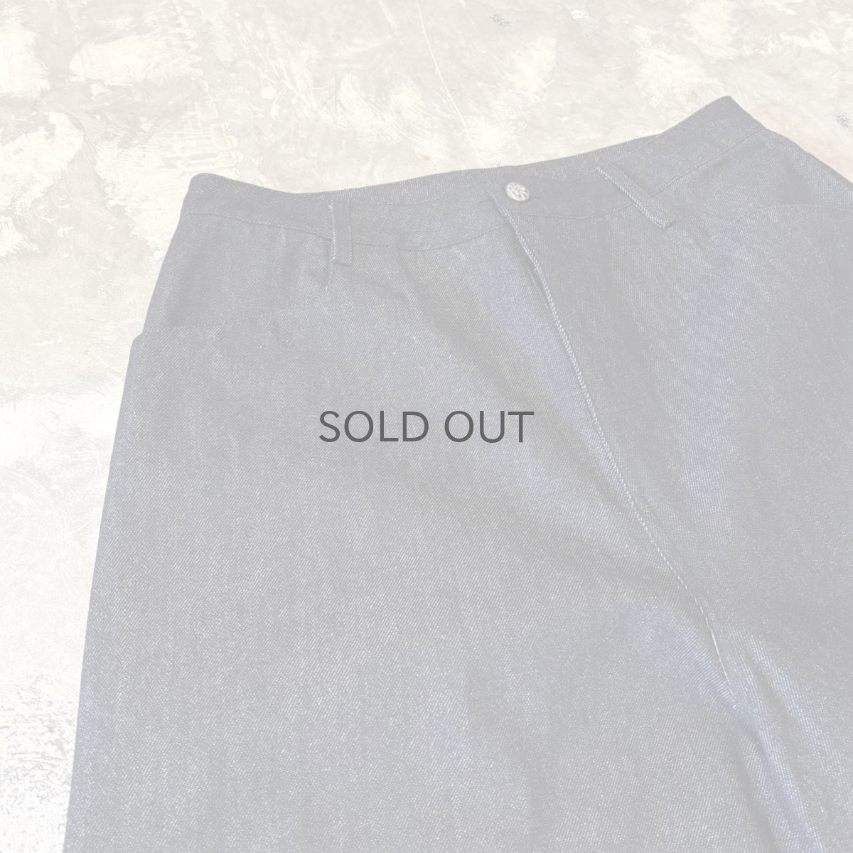画像3: WIDE SILHOUETTE BLACK DENIM PAINTER SHORTS / W33 (3)