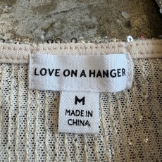 画像10: SEQUINS SILVER COLOR DESIGN N/S TOPS / Ladies M (10)