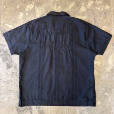 画像1: "LONDON CALLING" BACK EMBROIDERY S/S CUBA SHIRT / Mens XL (1)