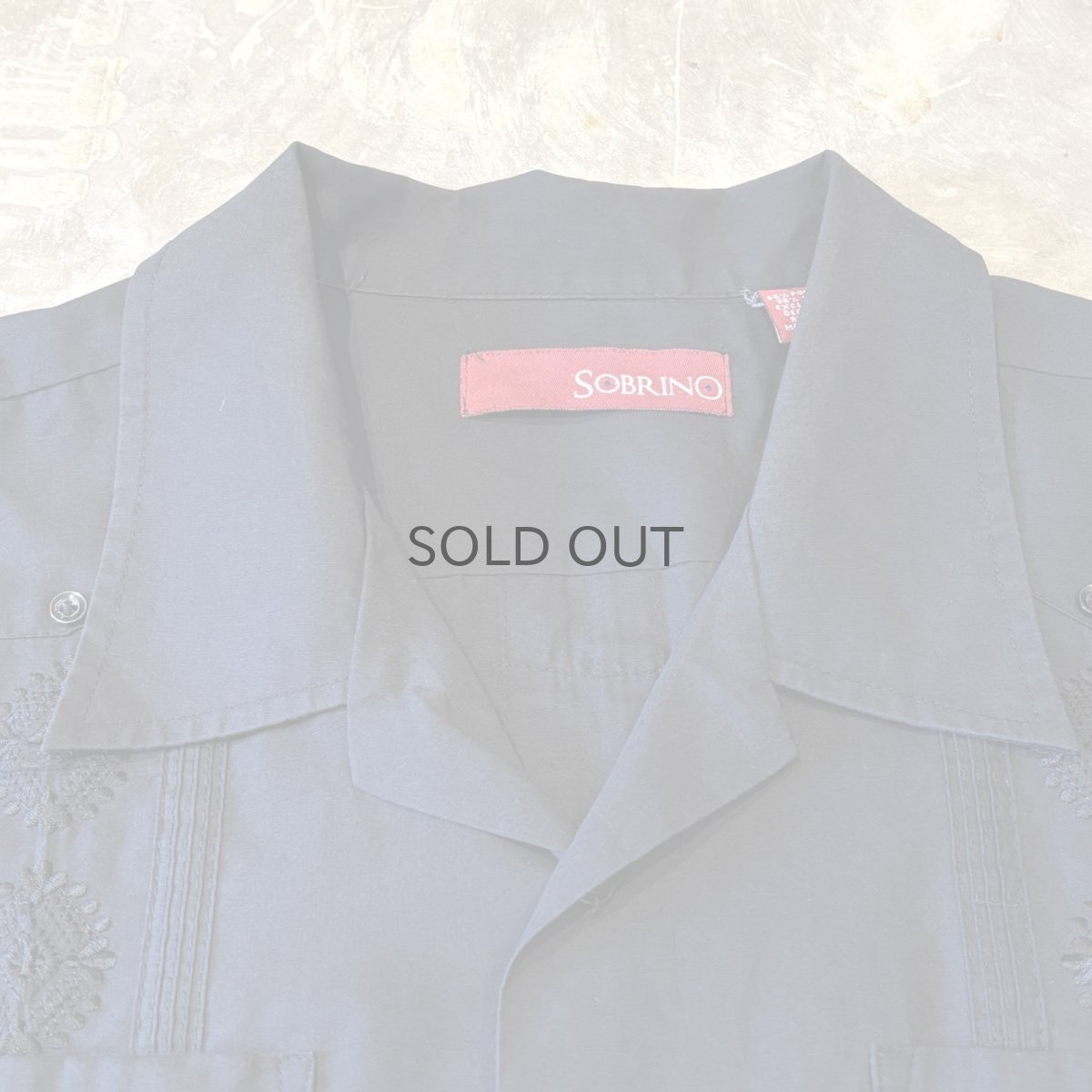 画像10: "LONDON CALLING" BACK EMBROIDERY S/S CUBA SHIRT / Mens XL (10)