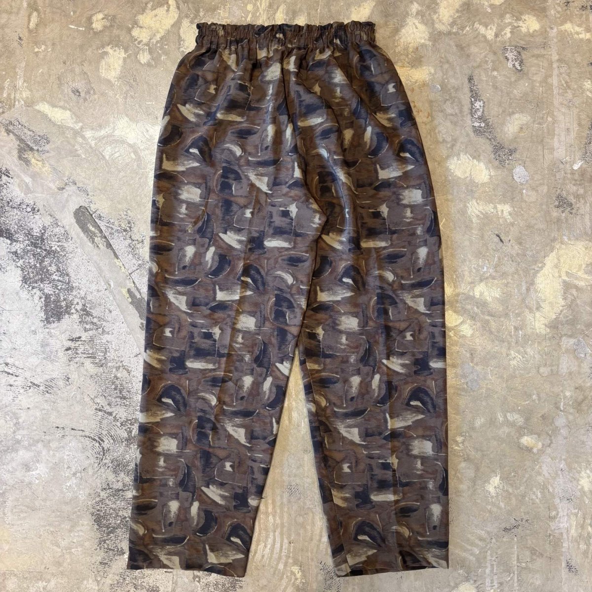 画像2: ALL OVER PATTERN STRAIGHT SILHOUETTE PANTS / FREE (2)