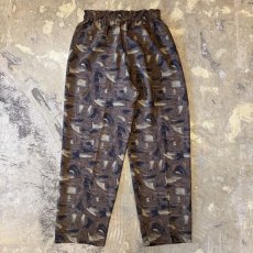 画像2: ALL OVER PATTERN STRAIGHT SILHOUETTE PANTS / FREE (2)