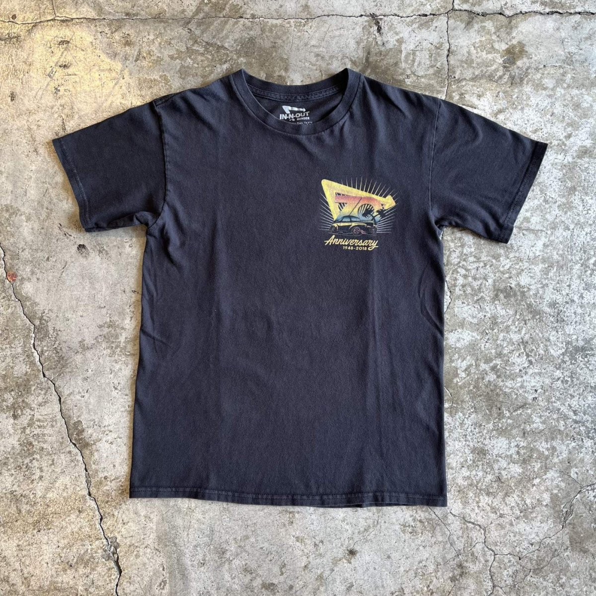 画像1: "IN-N OUT" BURGER ANNIVERSARY DESIGN PRINTED S/S TEE / Ladies M(S)  (1)