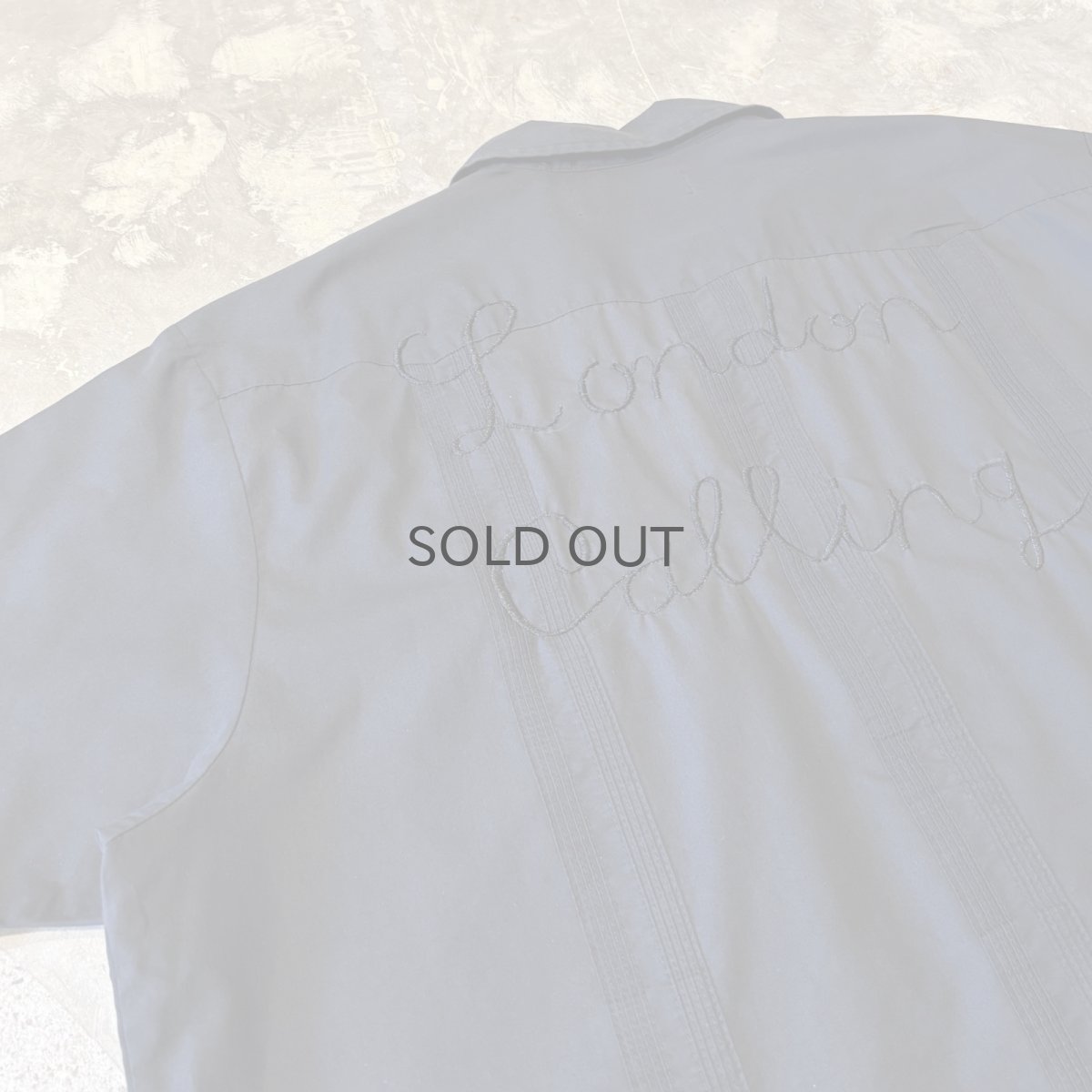 画像9: "LONDON CALLING" BACK EMBROIDERY S/S CUBA SHIRT / Mens XL (9)