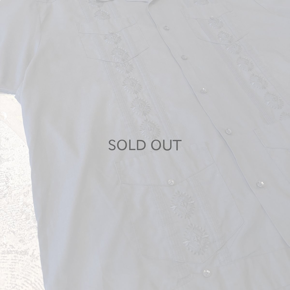 画像5: "LONDON CALLING" BACK EMBROIDERY S/S CUBA SHIRT / Mens XL (5)