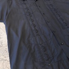 画像5: "LONDON CALLING" BACK EMBROIDERY S/S CUBA SHIRT / Mens XL (5)