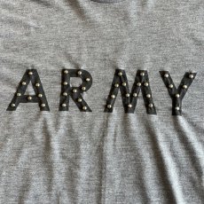 画像10: FRONT "ARMY" LOGO PRINTED STUDS DESIGN S/S TEE / Ladies M (10)