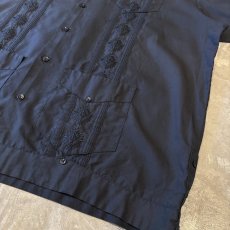 画像6: "LONDON CALLING" BACK EMBROIDERY S/S CUBA SHIRT / Mens XL (6)