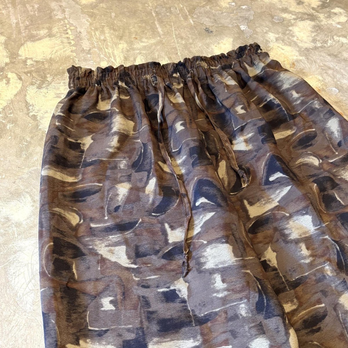 画像3: ALL OVER PATTERN STRAIGHT SILHOUETTE PANTS / FREE (3)