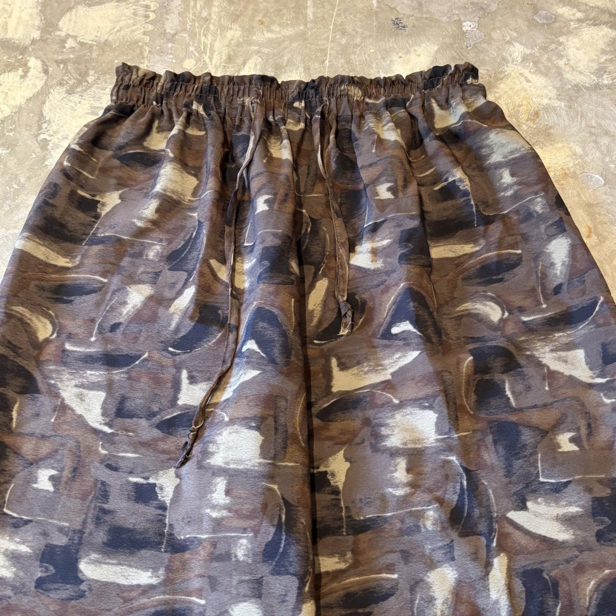 画像10: ALL OVER PATTERN STRAIGHT SILHOUETTE PANTS / FREE (10)
