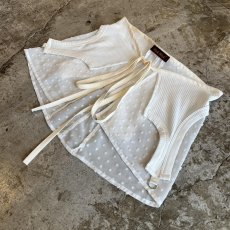 画像4: 【Wiz&Witch】"WANDERER" LACE MIX WRAP SKIRT / FREE (4)