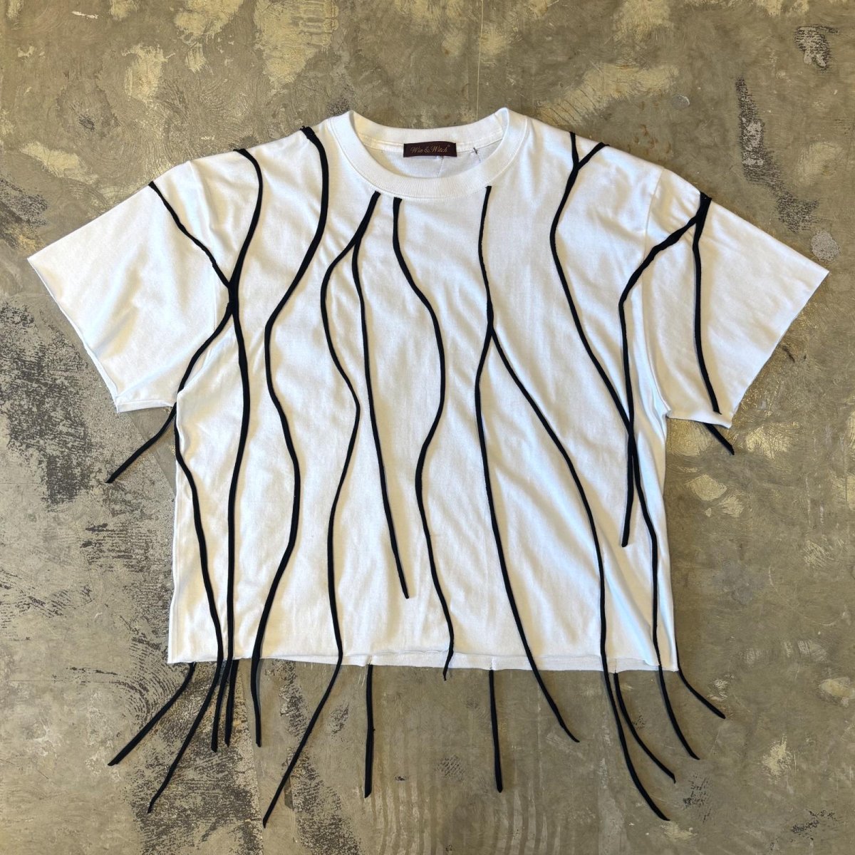 画像1: 【Wiz&Witch】"WEIRD" DRIP S/S TEE / MONO / OS (1)