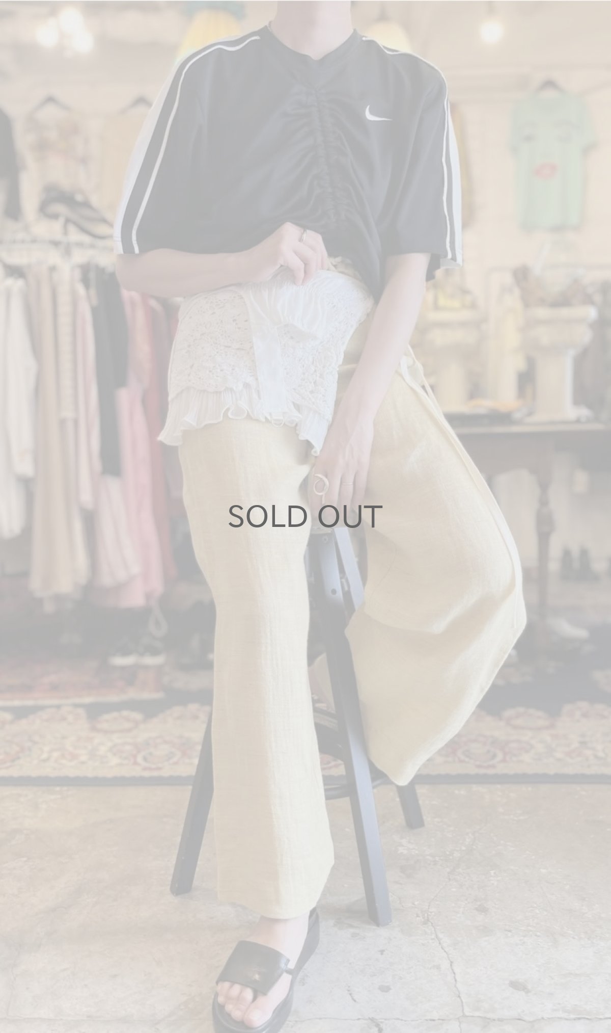 画像12: 【Wiz&Witch】"UNITED" LACE MIX WRAP SKIRT / FREE (12)