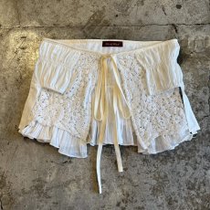 画像1: 【Wiz&Witch】"UNITED" LACE MIX WRAP SKIRT / FREE (1)