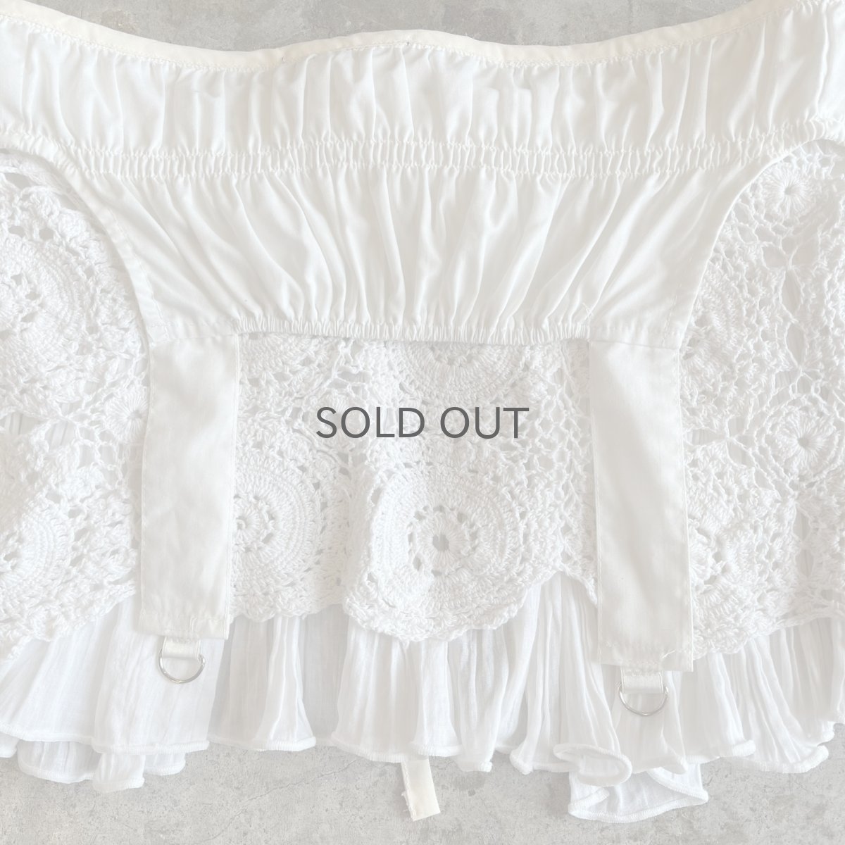 画像10: 【Wiz&Witch】"UNITED" LACE MIX WRAP SKIRT / FREE (10)