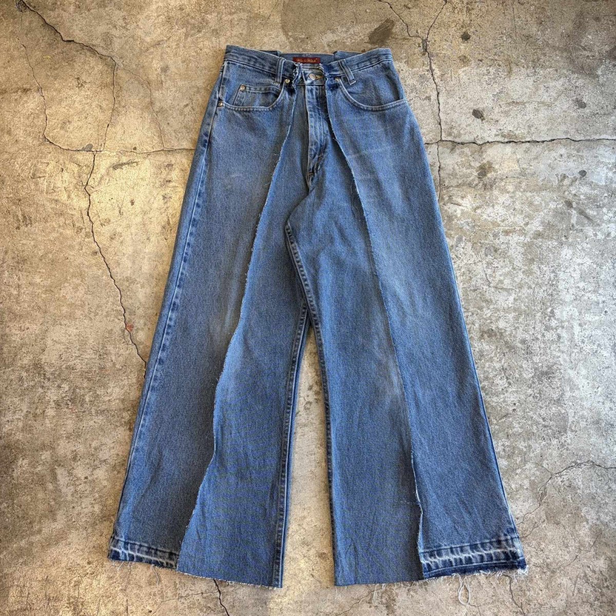 画像1: 【Wiz&Witch】"UNITED" TWINS WIDE DENIM PANTS / W29 (1)