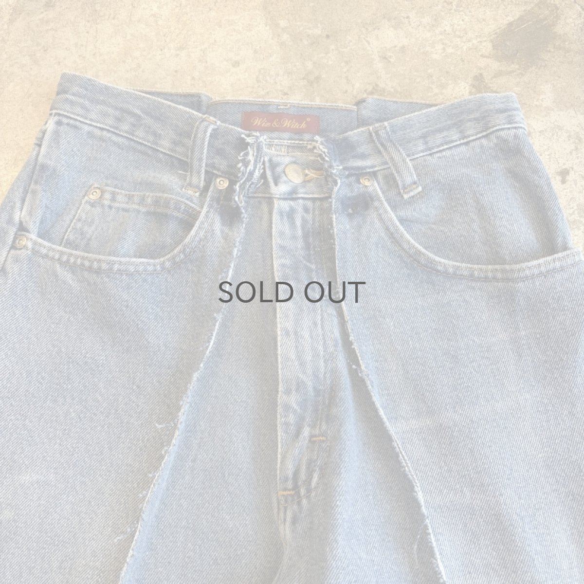 画像6: 【Wiz&Witch】"UNITED" TWINS WIDE DENIM PANTS / W29 (6)