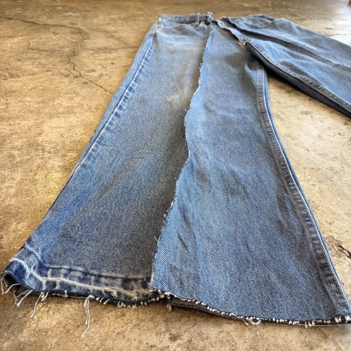 画像4: 【Wiz&Witch】"UNITED" TWINS WIDE DENIM PANTS / W29 (4)