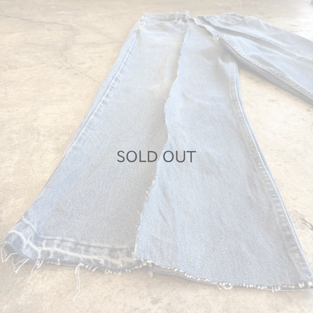 画像4: 【Wiz&Witch】"UNITED" TWINS WIDE DENIM PANTS / W29 (4)