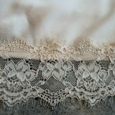 画像8: HEM LACE LINGERIE DESIGN SLIT LONG SKIRT / W30~W39 (8)