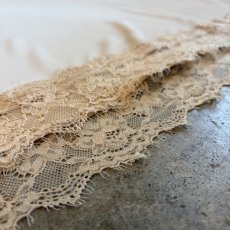 画像9: HEM LACE LINGERIE DESIGN SLIT LONG SKIRT / W30~W39 (9)