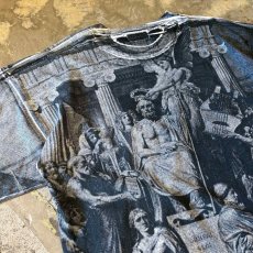 画像9: ALL OVER ART PRINTED S/S TEE / Mens L / MADE IN GREECE (9)