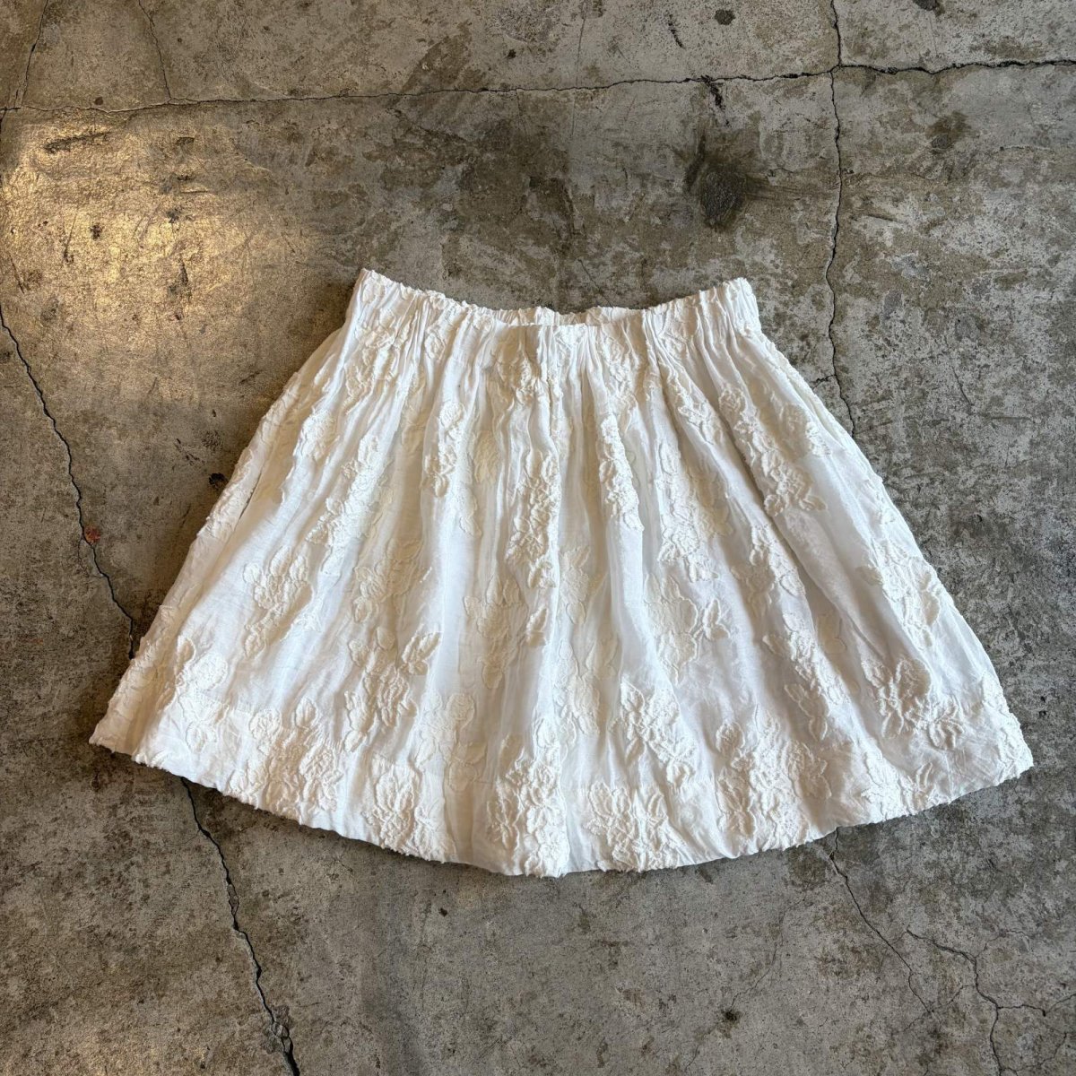 画像1: FLORAL DECORATION DESIGN SKIRT / W26~W40 (1)