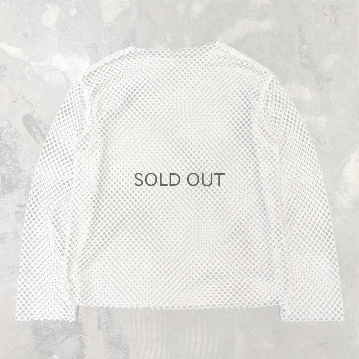 画像2: MONOTONE MESH DESGN L/S TOPS / Mens XL (2)