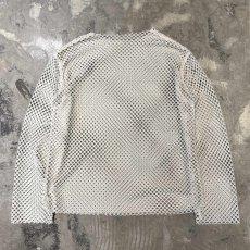 画像2: MONOTONE MESH DESGN L/S TOPS / Mens XL (2)