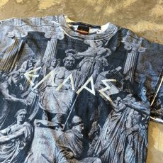 画像4: ALL OVER ART PRINTED S/S TEE / Mens L / MADE IN GREECE (4)