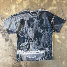 画像2: ALL OVER ART PRINTED S/S TEE / Mens L / MADE IN GREECE (2)
