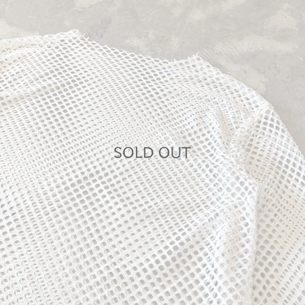 画像4: MONOTONE MESH DESGN L/S TOPS / Mens XL (4)