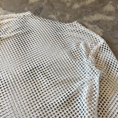 画像4: MONOTONE MESH DESGN L/S TOPS / Mens XL (4)