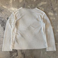 画像1: MONOTONE MESH DESGN L/S TOPS / Mens XL (1)