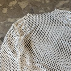 画像3: MONOTONE MESH DESGN L/S TOPS / Mens XL (3)