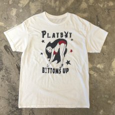 画像1: PLAYBOY "BOTTOMS UP" FRONT PRINTED S/S TEE / Mens L (1)
