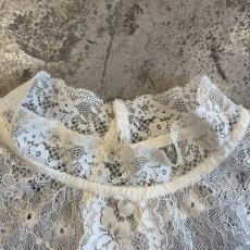 画像9: ALL OVER LACE PATTERN HALF NECE DESIGN L/S TOPS / Ladies M (9)