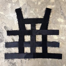 画像2: 【Wiz&Witch】"WEIRD" BONDAGE DENIM VEST / BLACK / OS (2)
