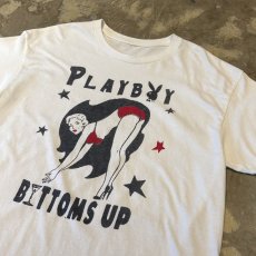画像4: PLAYBOY "BOTTOMS UP" FRONT PRINTED S/S TEE / Mens L (4)